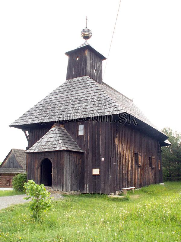 Drevený kostol z Rudna Múzeum slovenskej dediny v Martine foto muzeum.sk (002).jpg