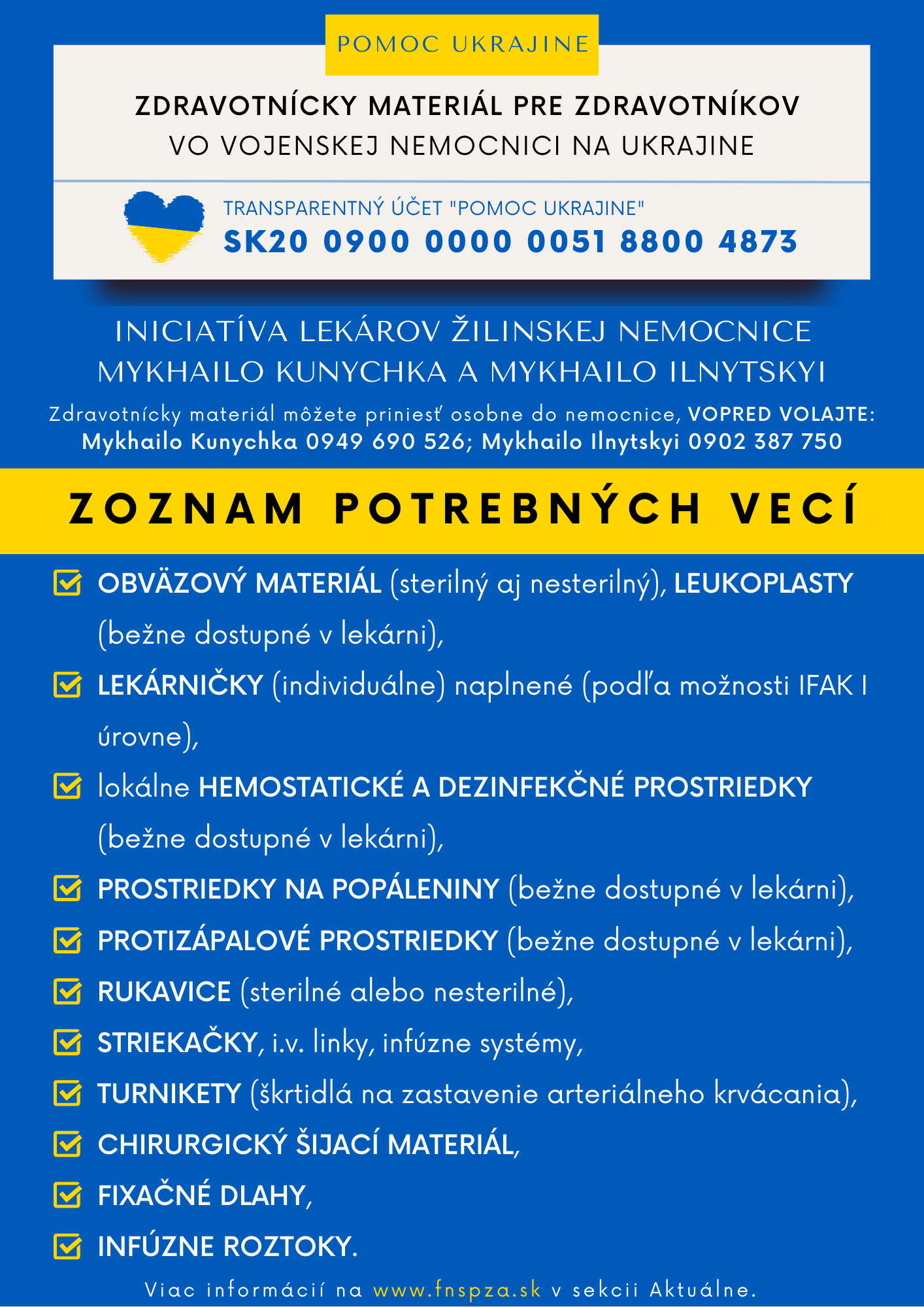 FNsP ZA_Pomoc Ukrajine_lekári Žilina_zoznam.png
