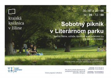 Sobotný piknik v literárnom parku, Zdroj = Krajská knižnica v Žiline .jpg