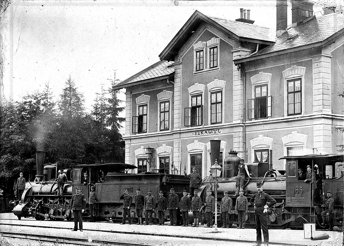 Železničná stanica Skalité v roku 1905.png